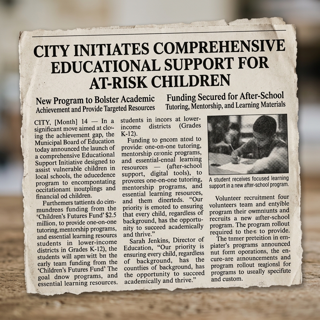 Educational Support Release